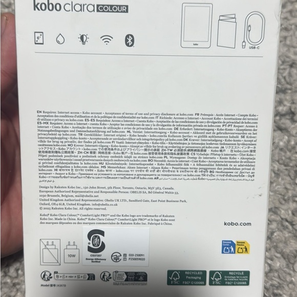 Clara eReader - Gray - Picture 2 of 5